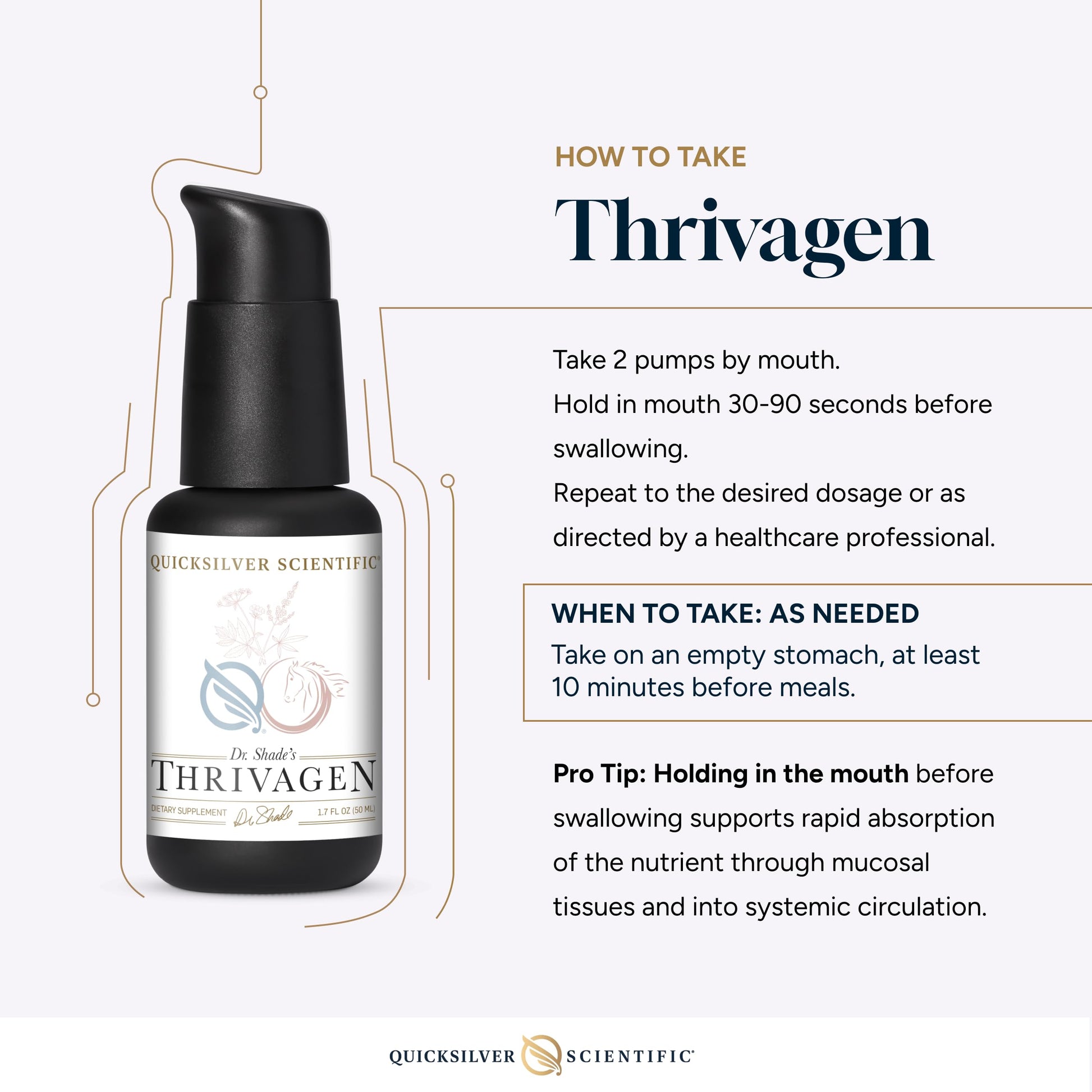 Quicksilver Scientific Thrivagen authentic imported wellness supplement for Indian consumers.