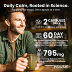 Side view of PrimeMD supplement container displaying certified symbols