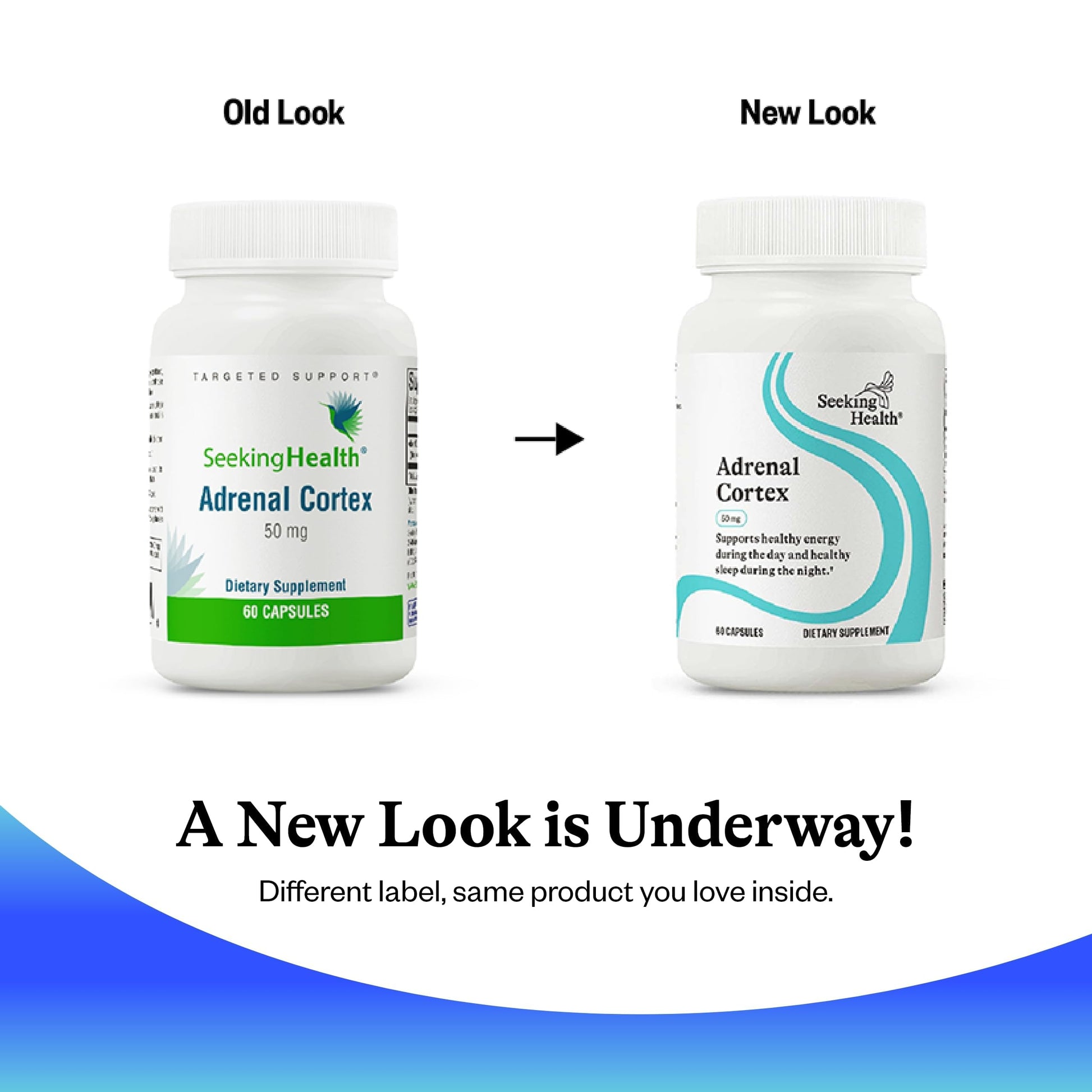 Seeking Health Adrenal Cortex 60 vegetarian capsules package contents layout