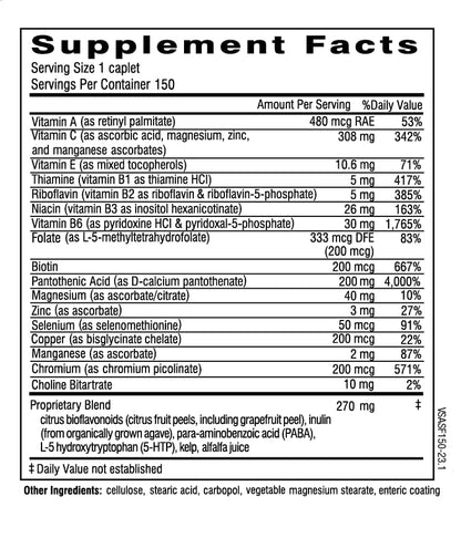 Doctor Wilson's Super Adrenal Stress Formula supplement facts and ingredient label