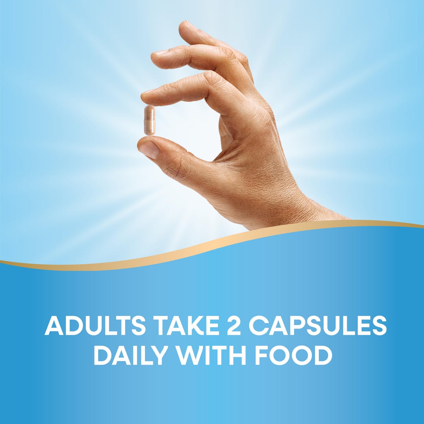 Authentic USA sourced premium adrenal cortex capsules on a white background