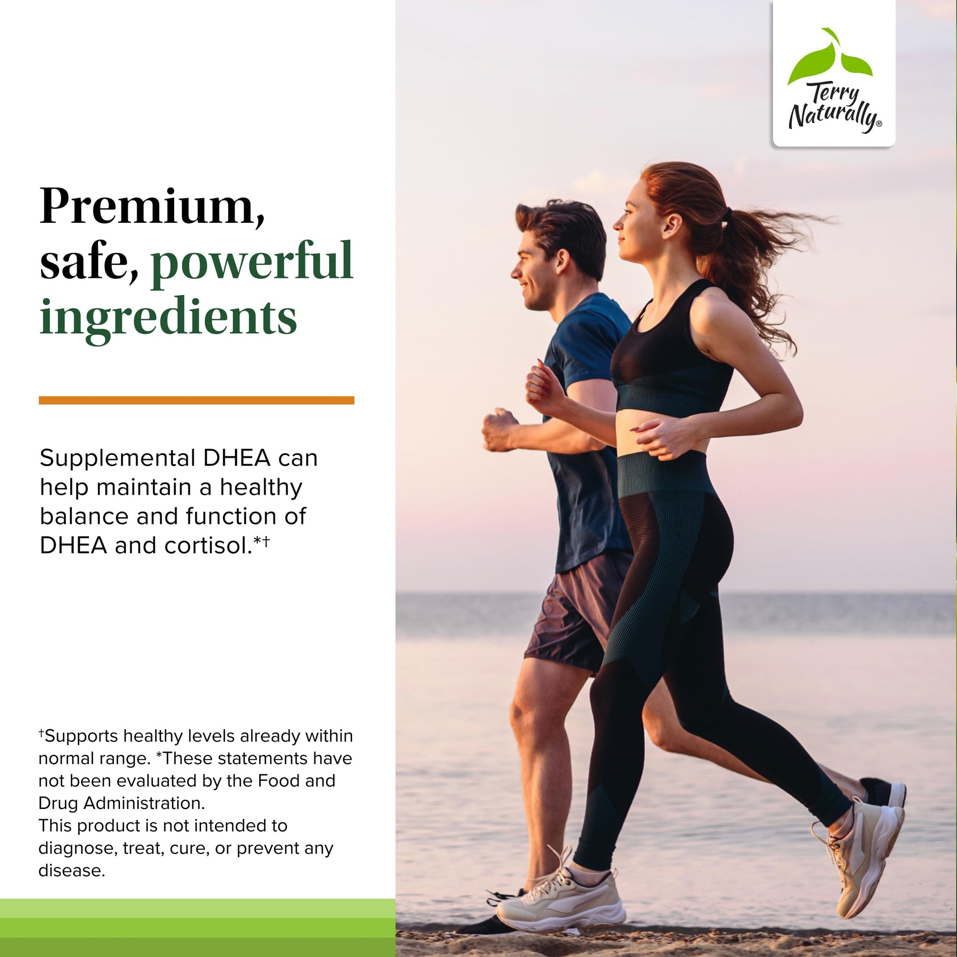 Terry Naturally Cortisol Rescue 60 vegan capsules container showing hormone balance support details
