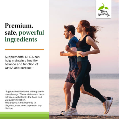 Terry Naturally Cortisol Rescue 60 vegan capsules container showing hormone balance support details