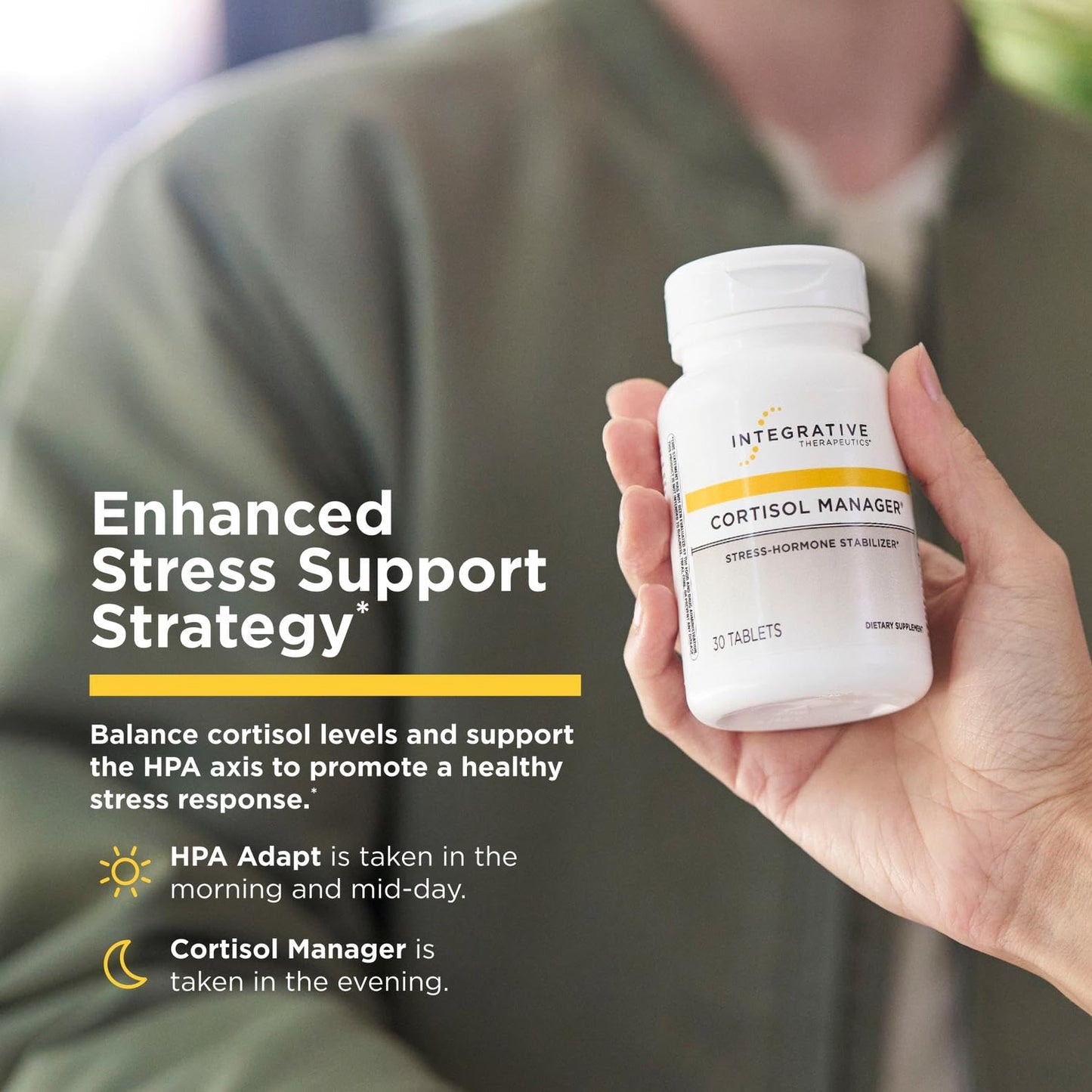 Integrative Therapeutics HPA Adapt capsules container for daytime adrenal health support