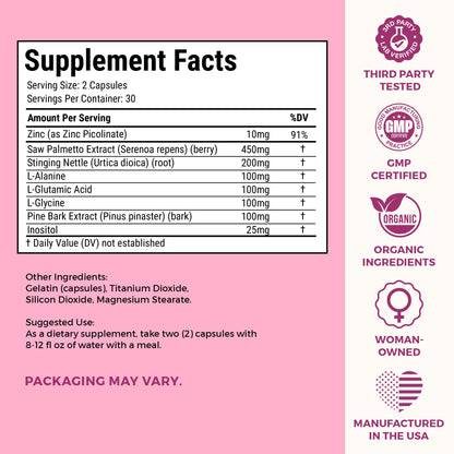 Authentic health supplements container showing nutritional facts and dosage.