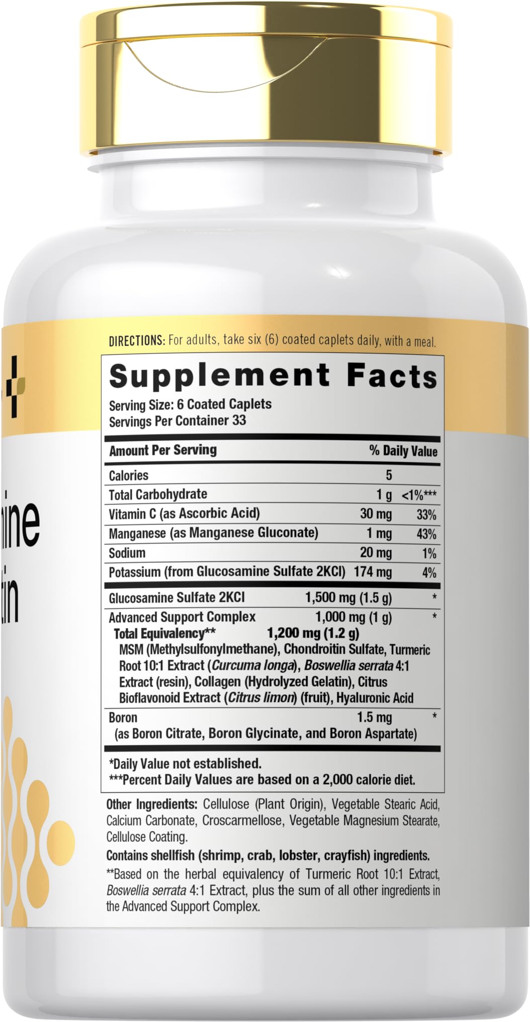 Doctor's Way joint health supplement label details