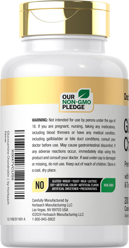Doctor's Way 200 caplets bottle side profile