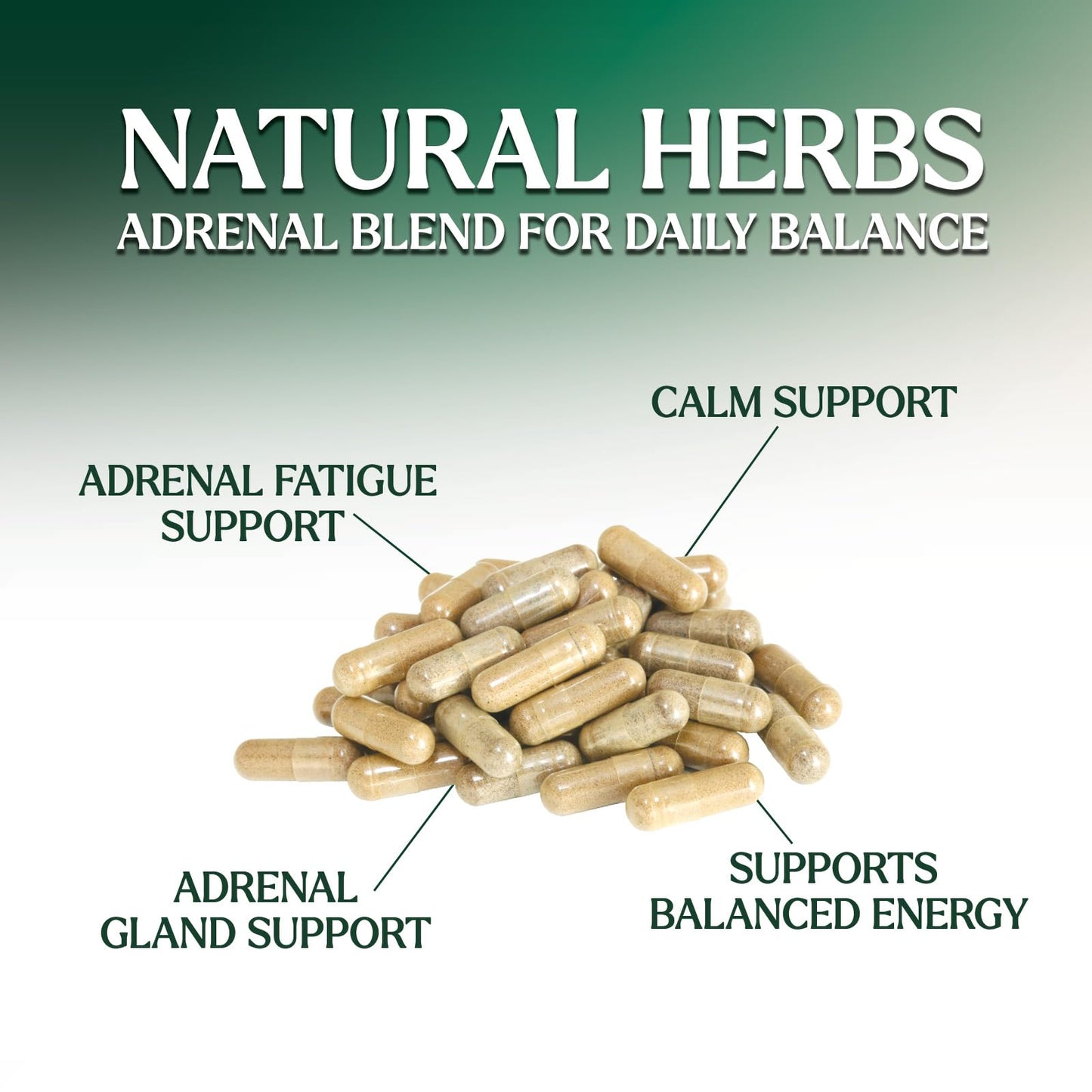 Nature's Nutrition cortisol manager capsules for stress relief dosage info