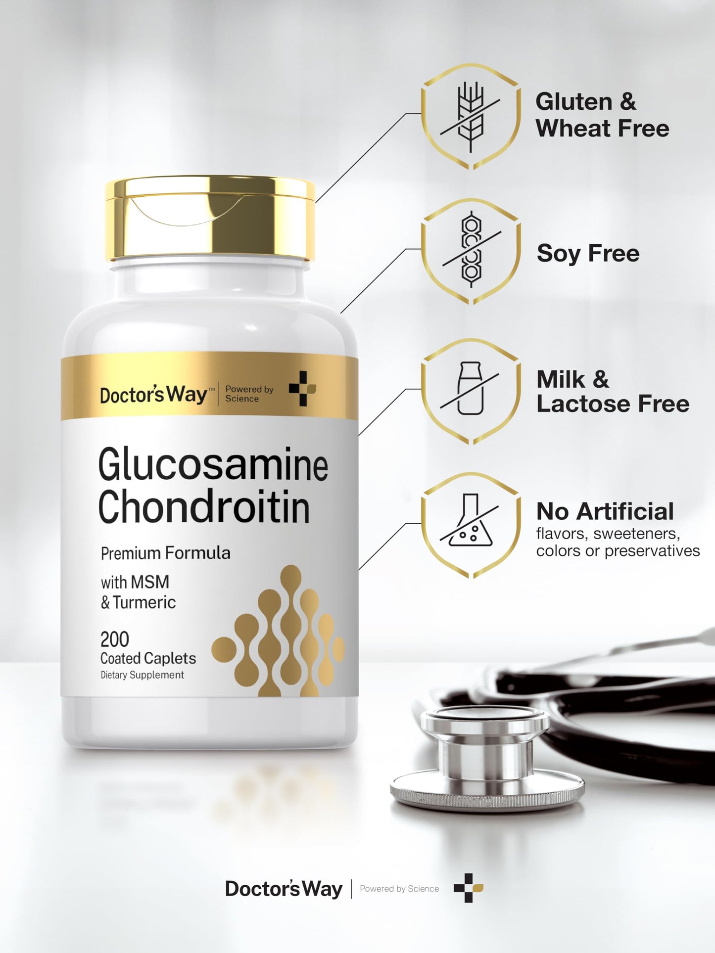 Doctor's Way Glucosamine Chondroitin caplets supplement facts