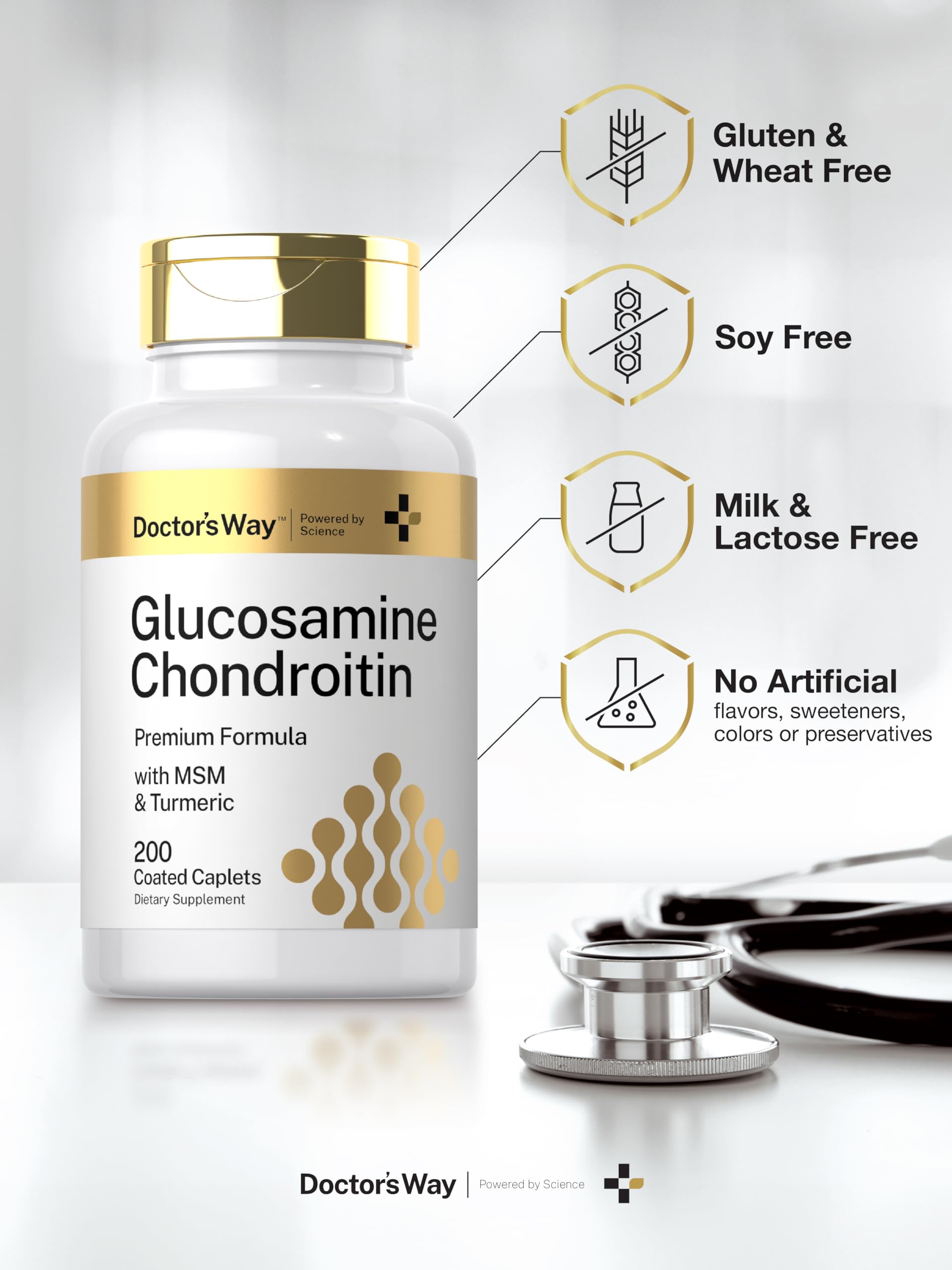 Doctor's Way Glucosamine Chondroitin caplets supplement facts
