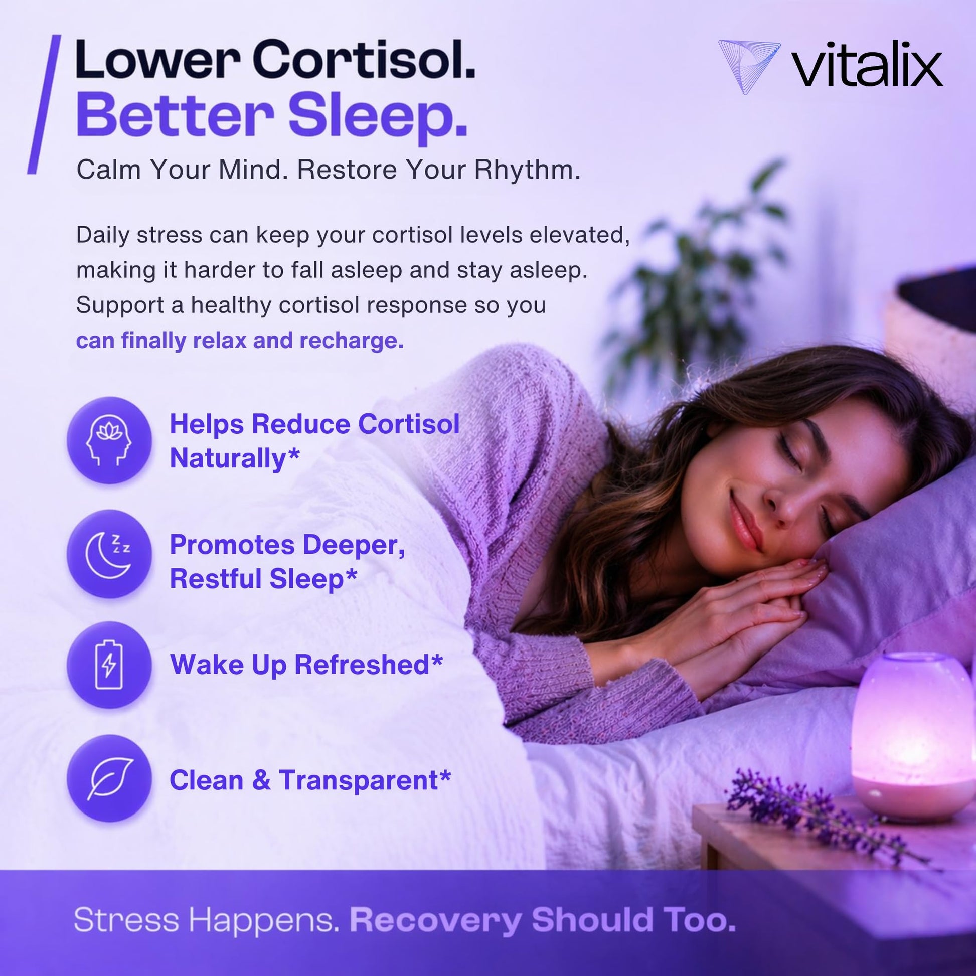 Nutravōs adrenal support and cortisol manager lifestyle view