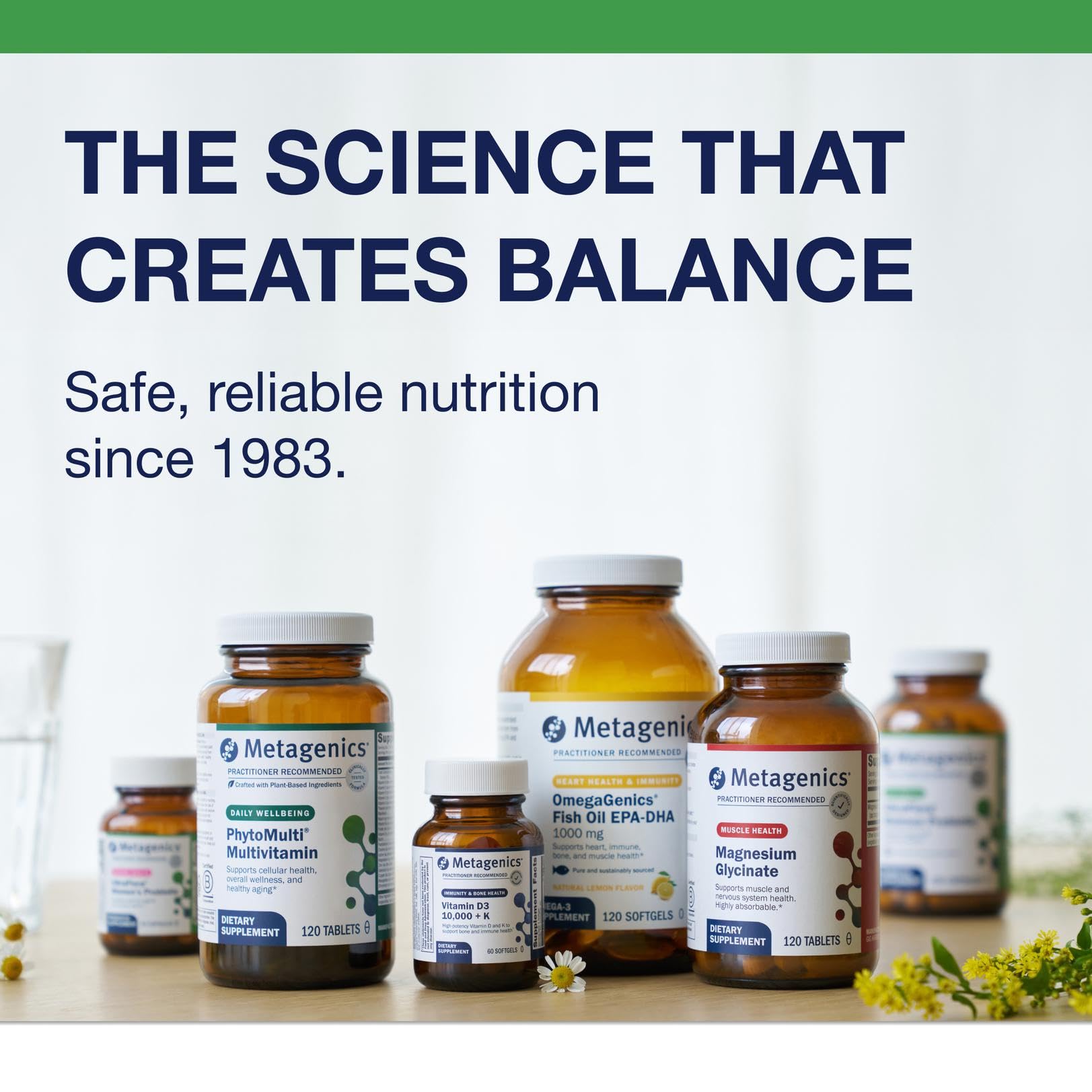 Metagenics UltraFlora Control probiotic bottle demonstrating secure factory seal and imported product integrity
