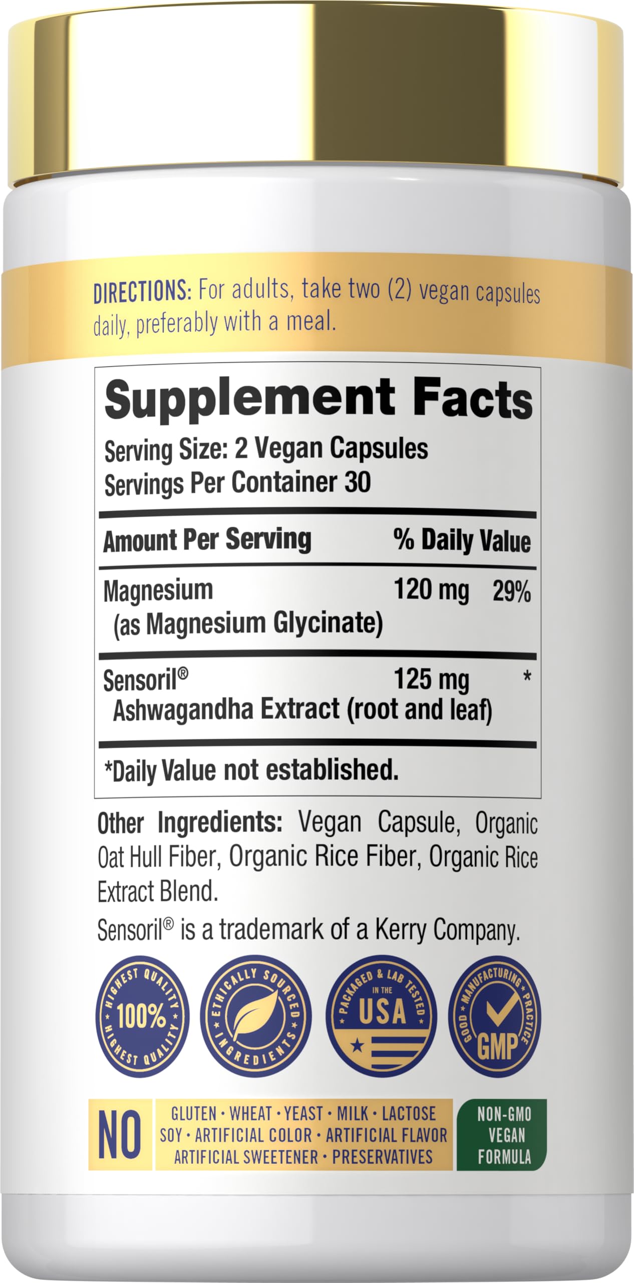 Carlyle Cortisol Support sixty vegan capsules with ashwagandha extract