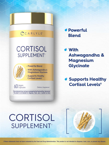 Authentic Carlyle imported stress and hormonal balance complex bottle