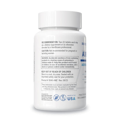 Biotics Research ADB5 Plus 90 Tablets close up of the product label.