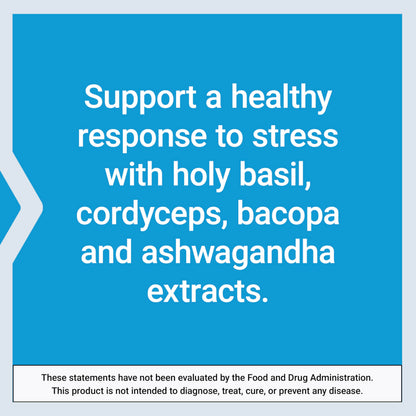 Life Extension Adrenal Energy Formula ashwagandha and holy basil blend detail