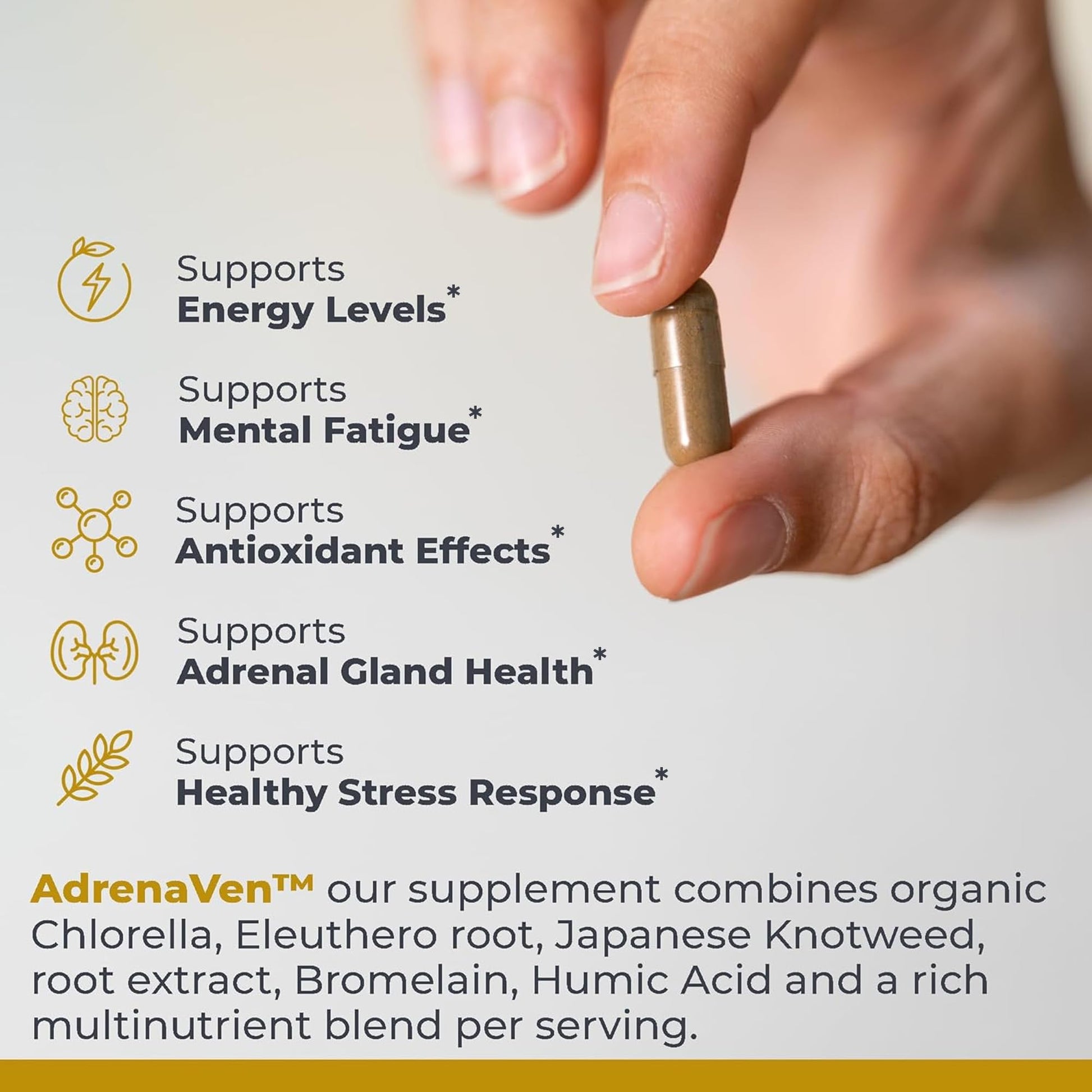 Premier Research Labs AdrenaVen stress response dietary supplement packaging details