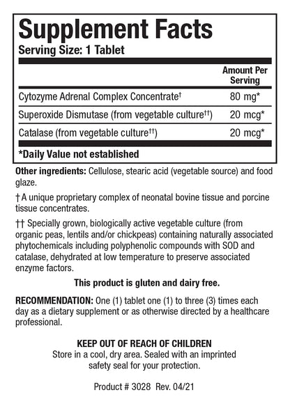 Biotics Research Cytozyme AD HPA axis balance dietary supplement bottle