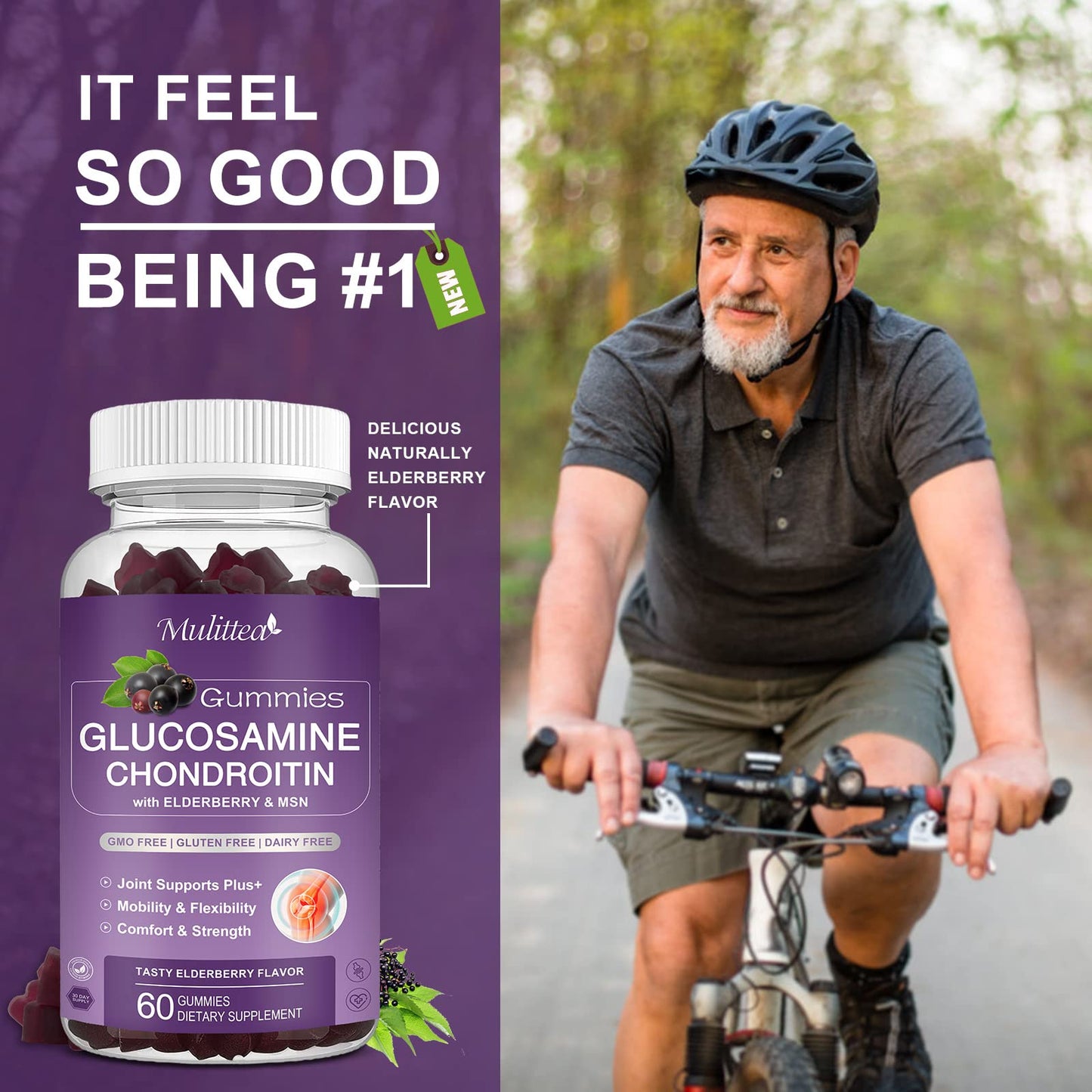 Instructions for using Mulittea glucosamine joint support supplement