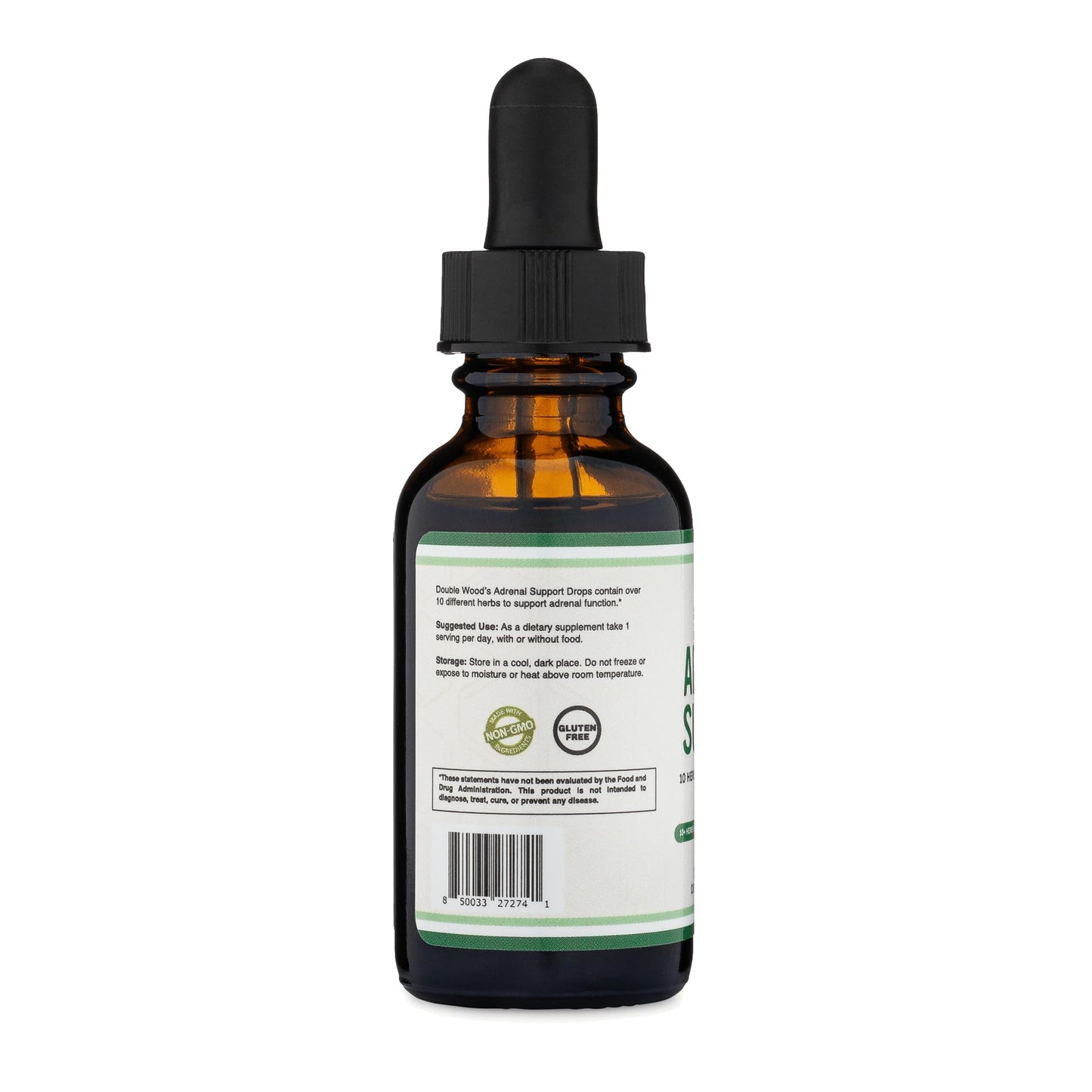 Authentic USA imported Double Wood Supplements Adrenal Support liquid dietary supplement