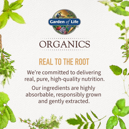 Full product packaging view of Garden of Life mykind Organics Adrenal Daily Balance for Indian buyers.