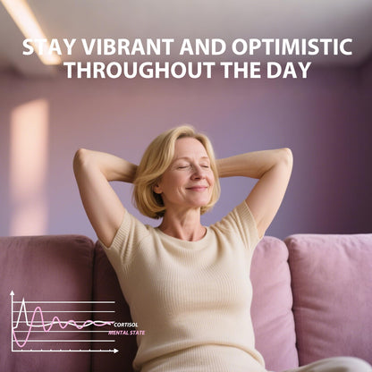 Side view of Uniisyunm 16 in 1 complex stress relief capsules for women.