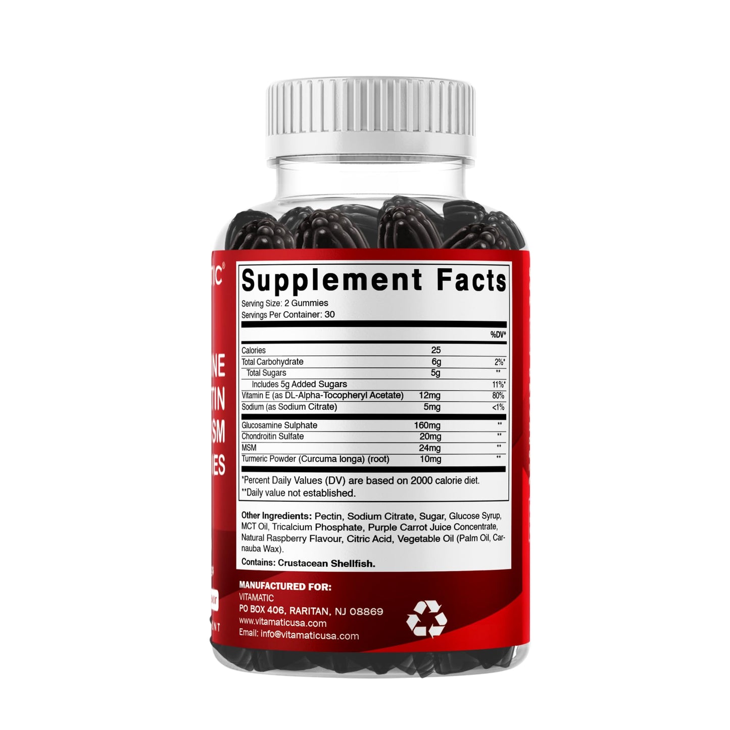 Vitamatic joint health supplement bottle lifestyle shot