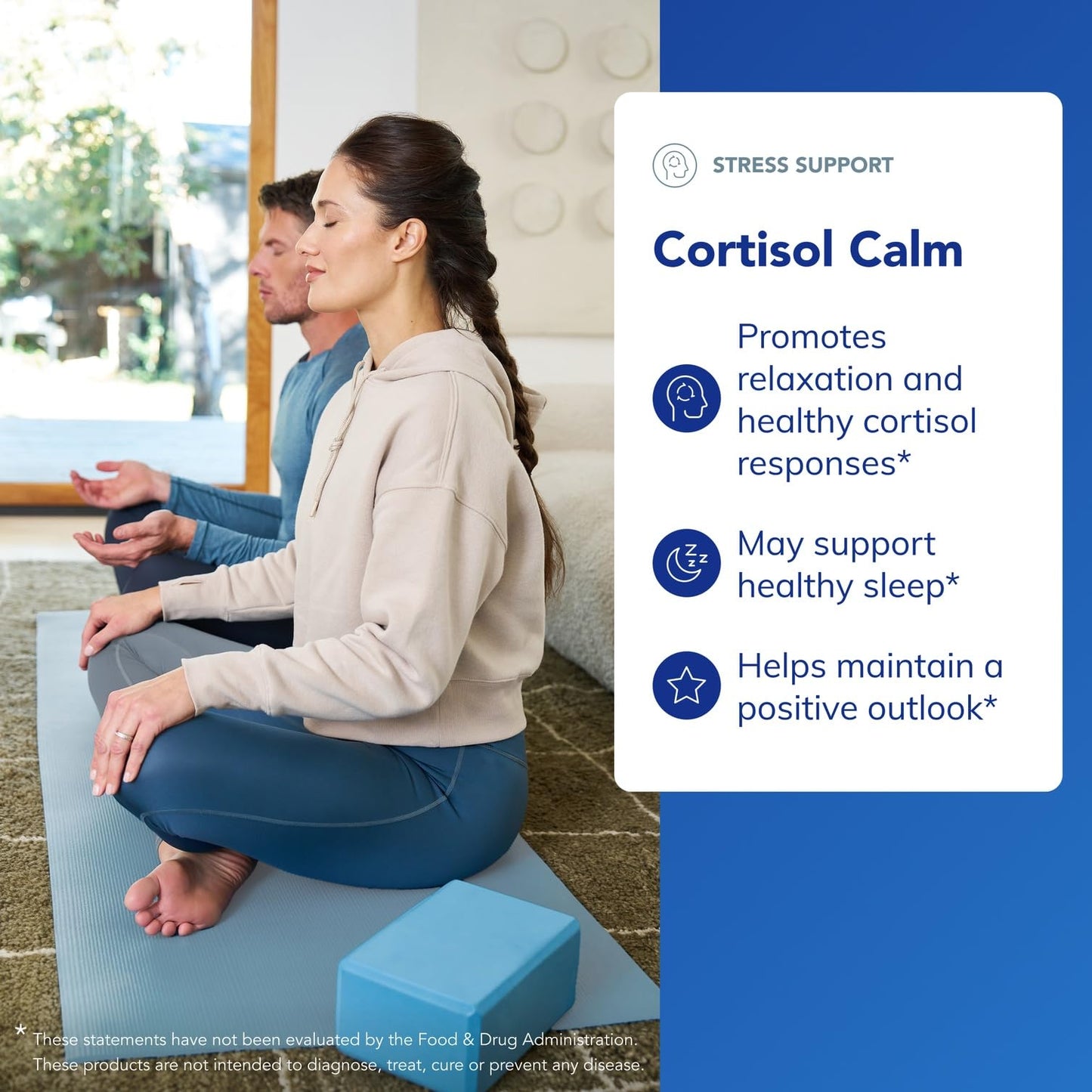 Pure Encapsulations Cortisol Calm capsules bottle showing dosage instructions and directions.