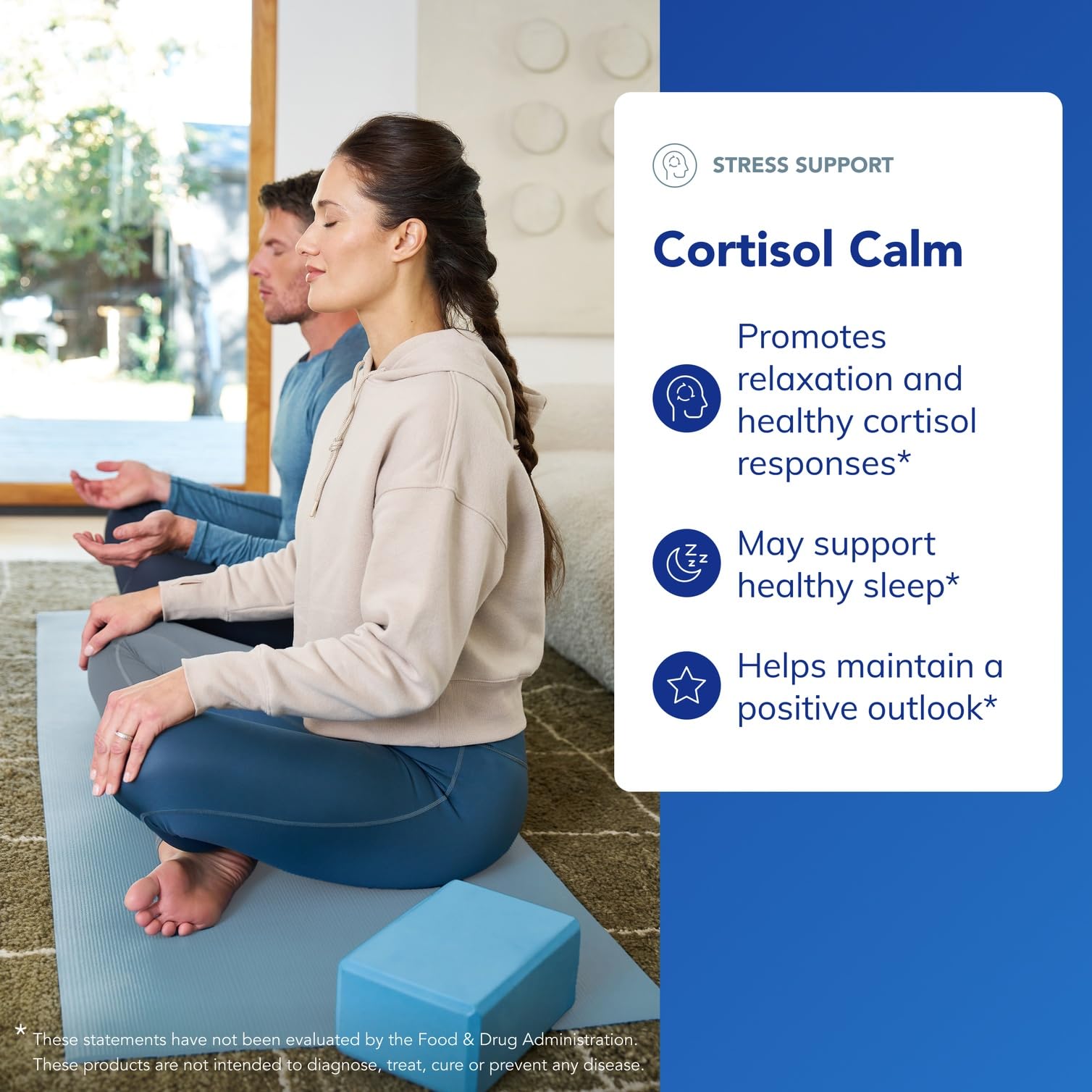 Pure Encapsulations Cortisol Calm capsules bottle showing dosage instructions and directions.