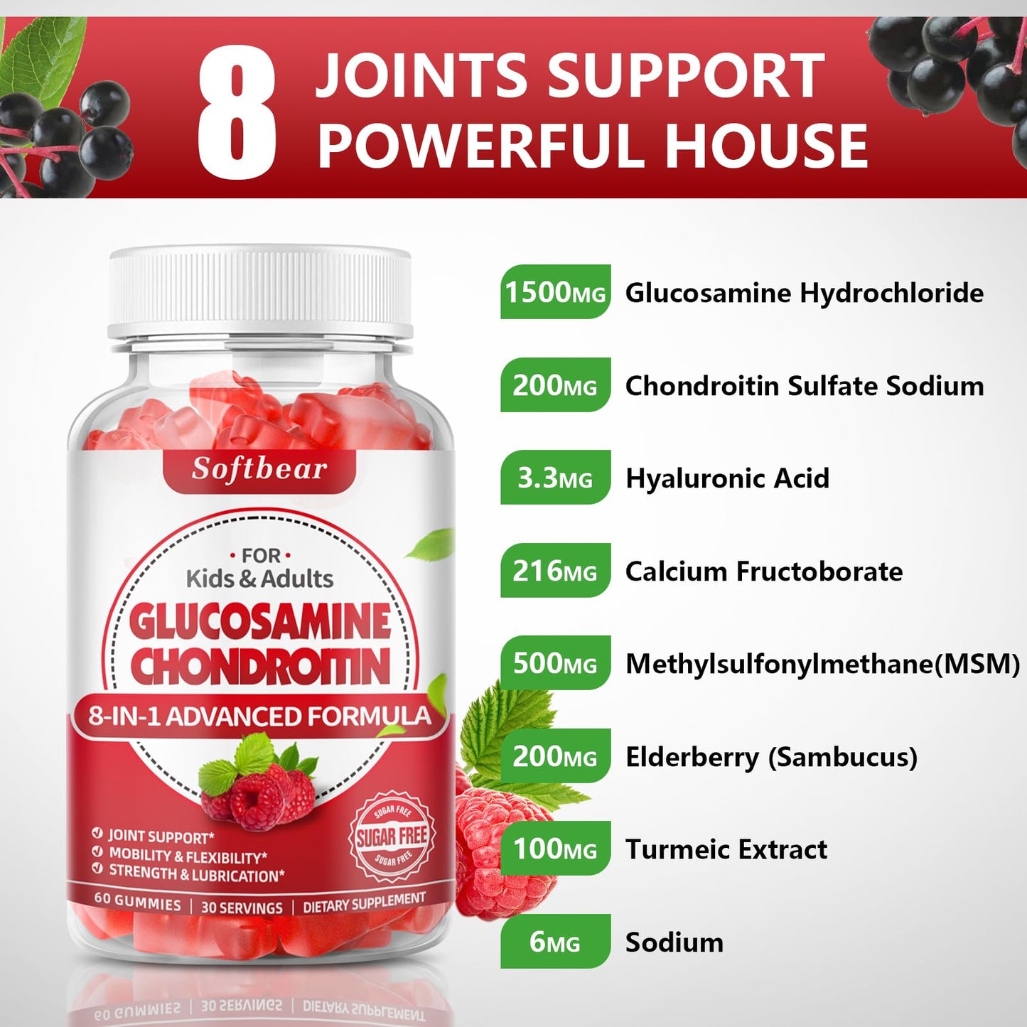 Raspberry flavored glucosamine chondroitin gummies texture