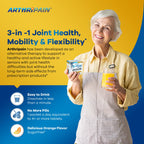 Herballmedick Arthripain Joint Support glass of orange drink mix
