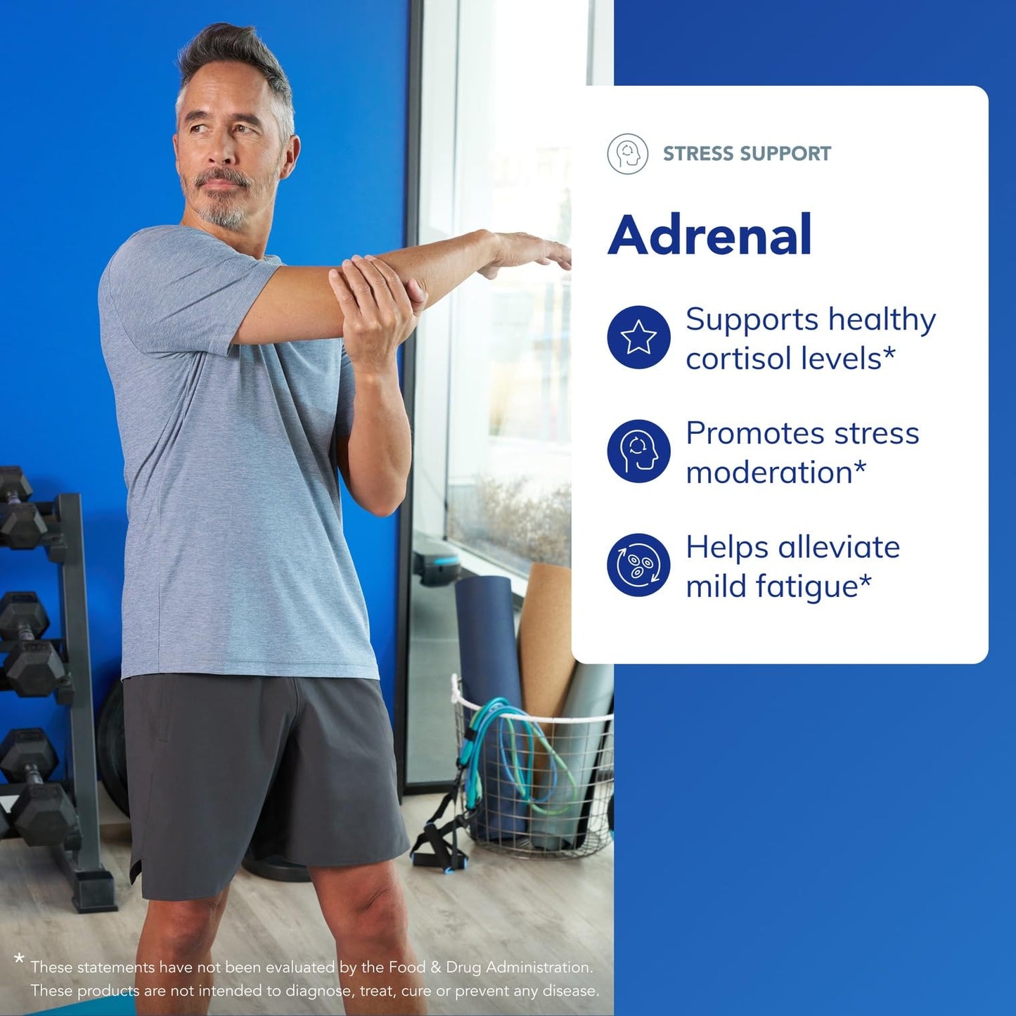 Back label of Pure Encapsulations Adrenal showing bovine whole adrenal and cortex ingredient strengths