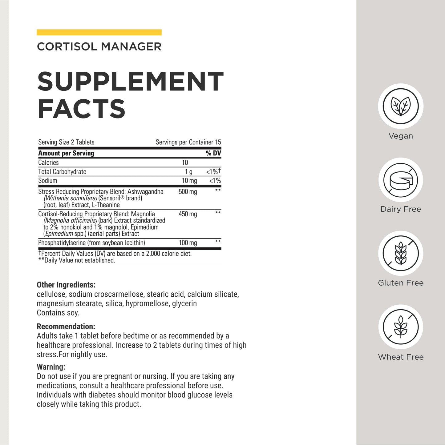 IT Cortisol Manager imported sleep and relaxation tablets packaging details