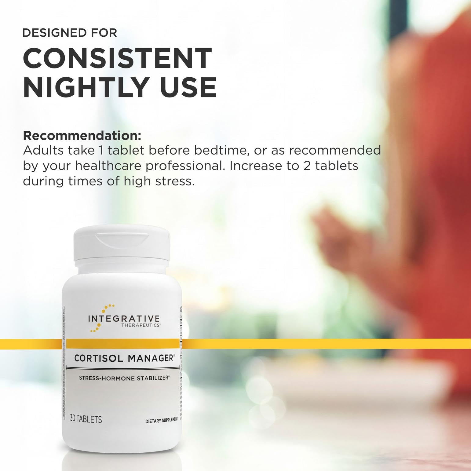 Authentic USA imported Cortisol Manager dietary supplement bottle seal check
