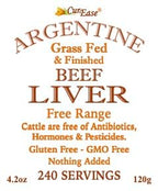 CurEase desiccated beef liver powder texture and scoop preview