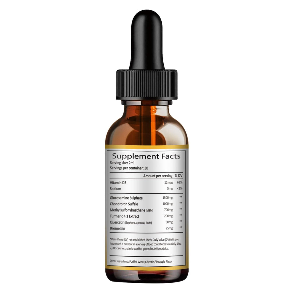 Totaria liquid joint support drops lifestyle use with smoothie