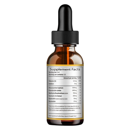 Totaria Glucosamine Chondroitin MSM liquid nutritional information