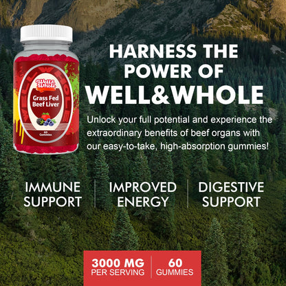 Well&Whole pasture-raised bovine organ wellness gummies bottle for Indian consumers.