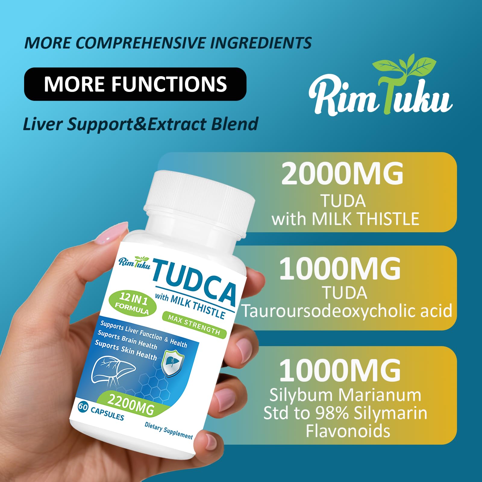 RimTuku liver support supplement label details