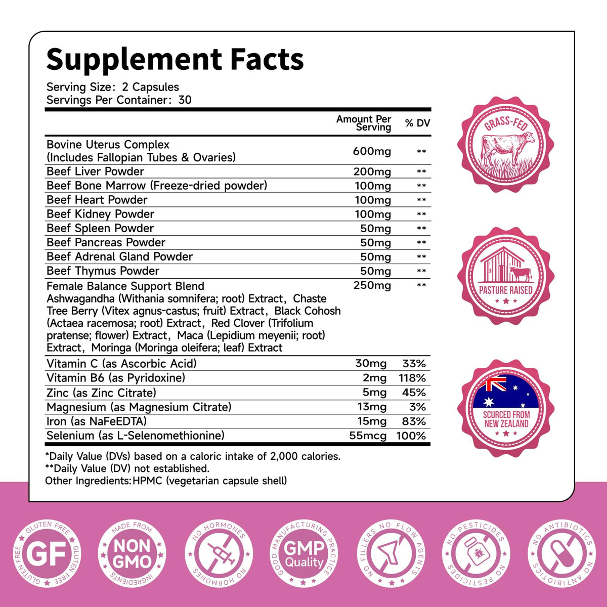 Ewecxine bovine organ supplement container top view