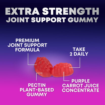 Nature's Nutrition joint care chewable pectin gummies for men and women.