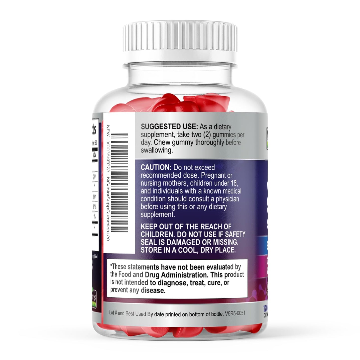 Premium raspberry flavored nutritional dietary supplement for adult joint wellness.