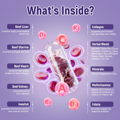 Totaria beef organ complex capsules label details