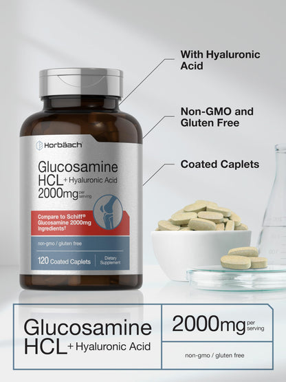 Non GMO and gluten free certification labels on Horbäach joint lubrication dietary supplement