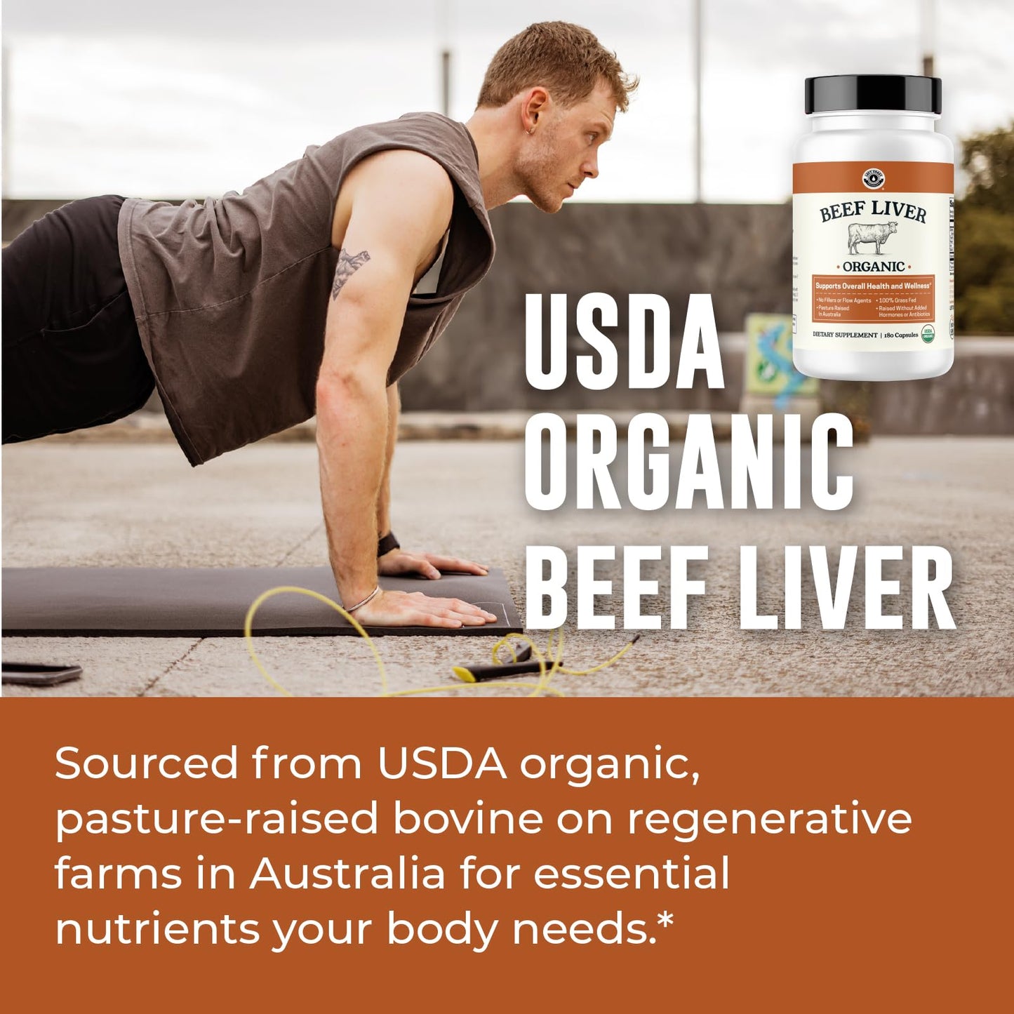 Left Coast Performance beef liver capsules nutritional facts
