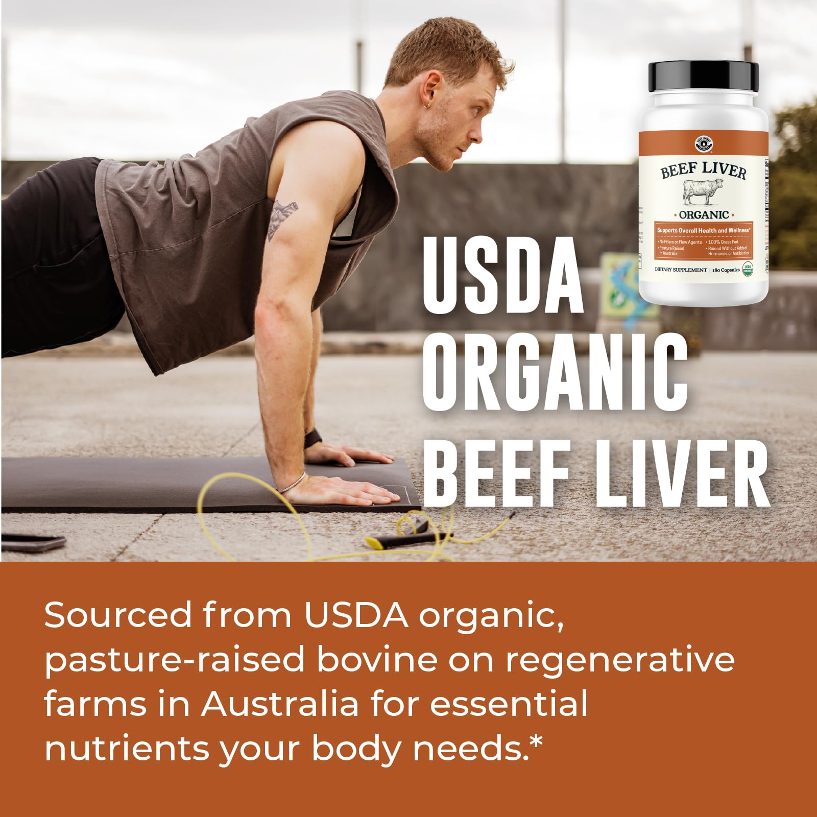 Left Coast Performance beef liver capsules nutritional facts