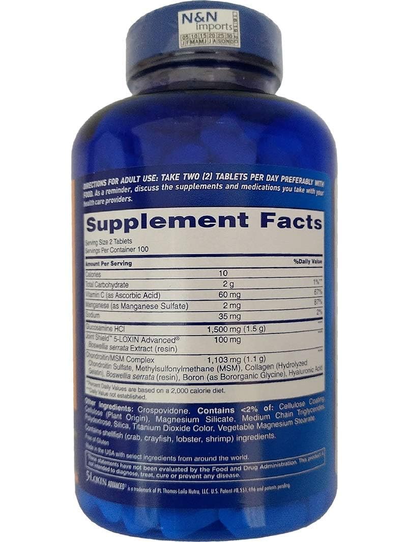 Authentic USA imported Osteo Bi-Flex joint shield dietary supplement container