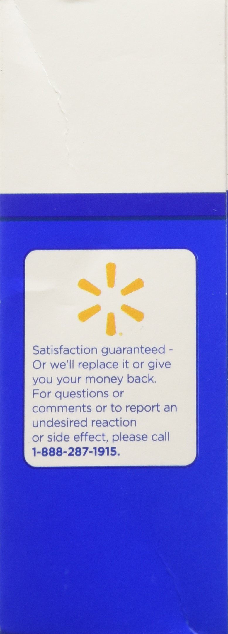 Equate Fast Acting Dairy Relief tablets box side panel view with product instructions