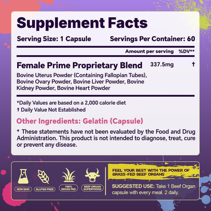 VoloZionX beef organ blend ingredients list