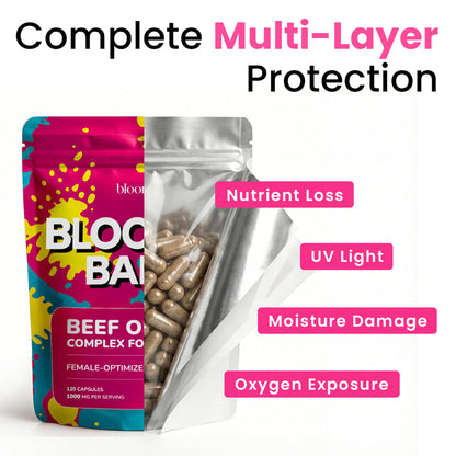 Authentication label on Bloomeo Babe imported USA supplement